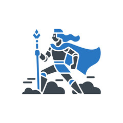 Noble Warrior Standing Icon