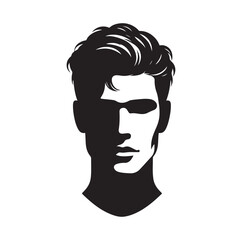 Male Model silhouette vector illustration 