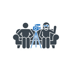 Interview Filming Icon