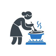 Cooking Pot Stirring Icon