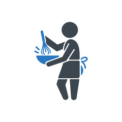 Food Whisking Preparation Icon
