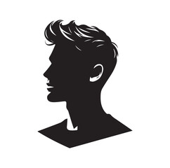 Male Model silhouette vector illustration 