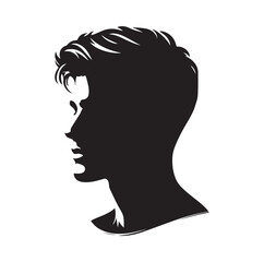 Male Model silhouette vector illustration 