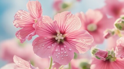Fototapeta premium Soft pink flower image