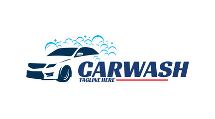 Car wash logo design template