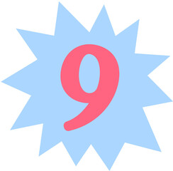 Ransom Number 9 Handdrawn Alphabet