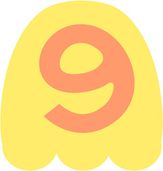 Ransom Number 9 Handdrawn Alphabet