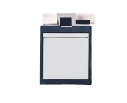 Architectural Blueprint Holder: A minimalist studio shot showcases a clean, modern architectural blueprint holder, elegantly designed for professionals and projects. 