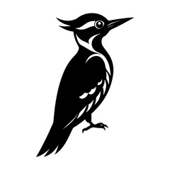 Woodpecker Silhouette vector illustration