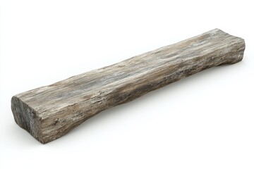 Simple, rustic wooden plank bench design.