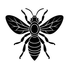 Obraz premium Wasp Silhouette vector illustration
