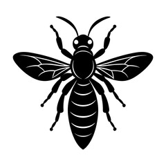 Wasp Silhouette vector illustration