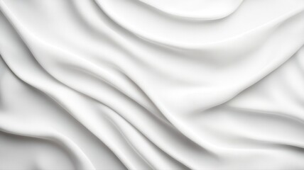 Fototapeta premium Elegant White Silk Fabric Texture, Smooth Drapes Background white silk fabric texture smooth drapes