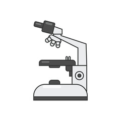 microscope illustration isolated on white background