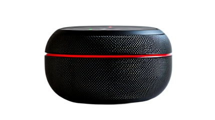 Smart speaker with led light, cut out transparent