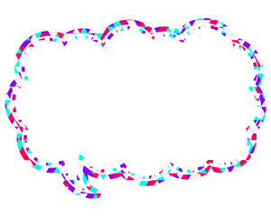 吹き出し ステンドグラス風 三角模様_点線付き_4色 (12)