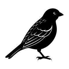 Sparrow Silhouette vector illustration