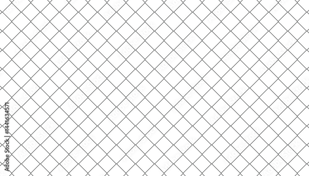 Fototapete square grid seamless pattern. simple gold and white geometric texture with diagonal crossing lines. 