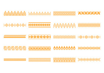 Obraz premium Motif Tribal Pattern Element Set
