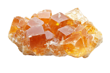 Radiant Orange Crystal Gemstone