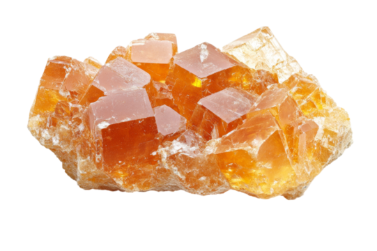 Radiant Orange Crystal Gemstone