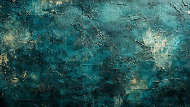 Dark teal, gold abstract texture, blending artistic background with relief design