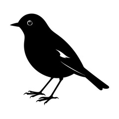 Robin Silhouette vector illustration