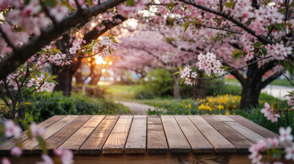 Cherry Blossom at Sunset