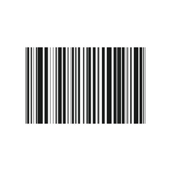 Flat style bar code vector icon isolated on white background. Vector illustration. EPS 10