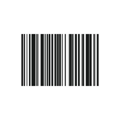 Flat style bar code vector icon isolated on white background. Vector illustration. EPS 10