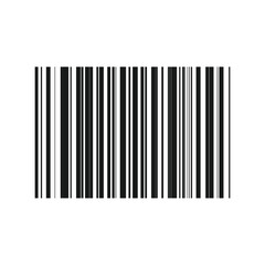 Flat style bar code vector icon isolated on white background. Vector illustration. EPS 10