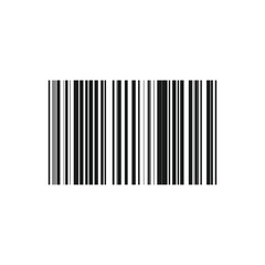 Flat style bar code vector icon isolated on white background. Vector illustration. EPS 10