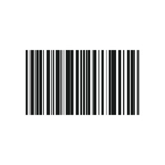Minimalist barcode pattern, Retail barcode icon, Bar code vector, Barcode vector icon or bar code scan label for product price tag