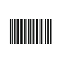 Minimalist barcode pattern, Retail barcode icon, Bar code vector, Barcode vector icon or bar code scan label for product price tag