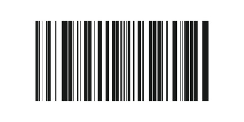 Realistic barcode icon. Bar code icon. Black barcode icon. Vector illustration, EPS 10
