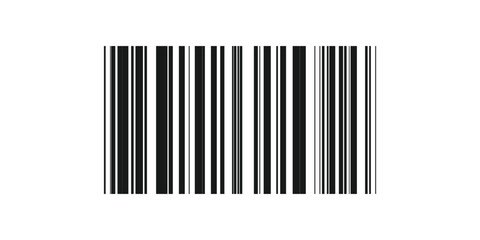 Realistic barcode icon. Bar code icon. Black barcode icon. Vector illustration, EPS 10