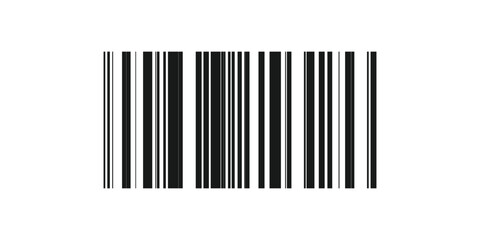 Realistic barcode icon. Bar code icon. Black barcode icon. Vector illustration, EPS 10