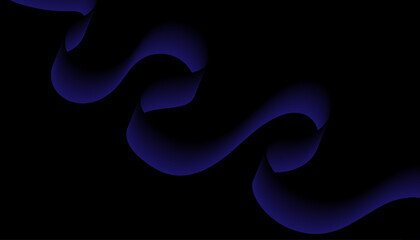 Black Wavy Lines Isolated on Abstract Background Design.