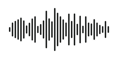 Vector sound wave icon