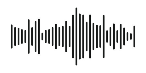 Vector sound wave icon