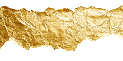Golden Texture: A captivating view of shimmering, wrinkled golden paper, offering a luxurious and tactile visual experience.
