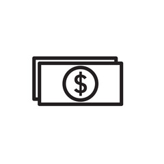 vector illustration of a dollar sign