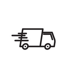 Fototapeta premium delivery van vector