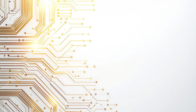 高級感漂うゴールドの回路パターン