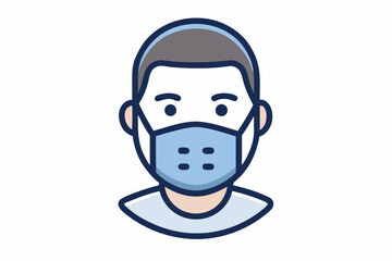 Face Mask Icon Front View