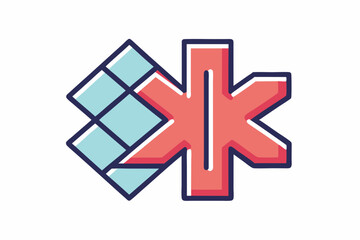 Paramedic Cross and Emergency Star Icon