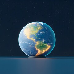 Fototapeta premium Digital Twin of Earth in Real-Time for Sustainable Development