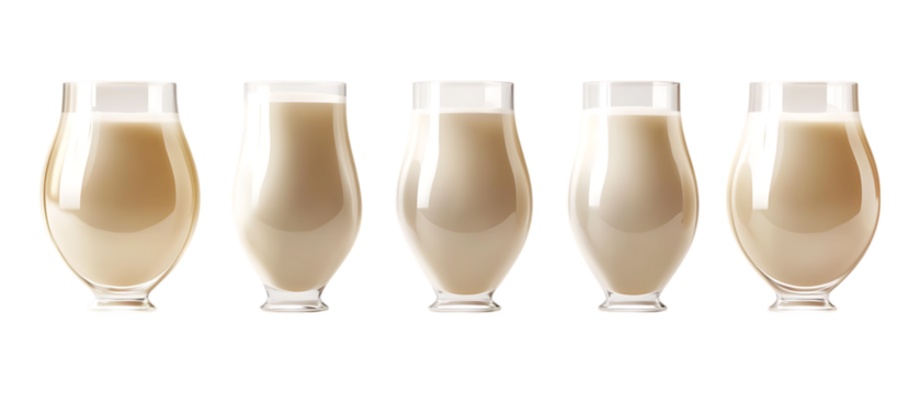 Pack of Almond Milk Against Transparent Background for Vegan Branding, Organic Promotion, or Beverage Design Projects