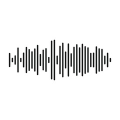 Music Waveform Icon, Wave Pulse, Sonic Wave