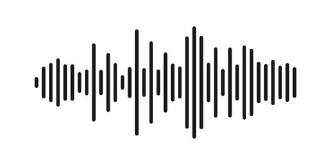 Music Waveform Icon, Wave Pulse, Sonic Wave